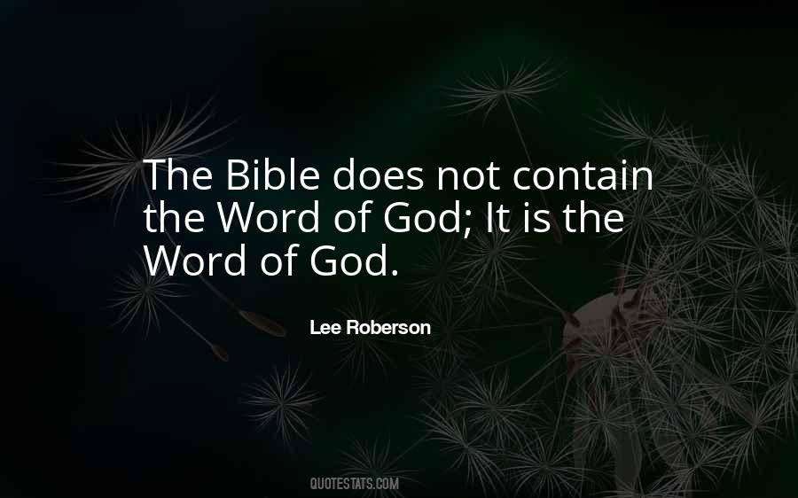 Lee Roberson Quotes #101953