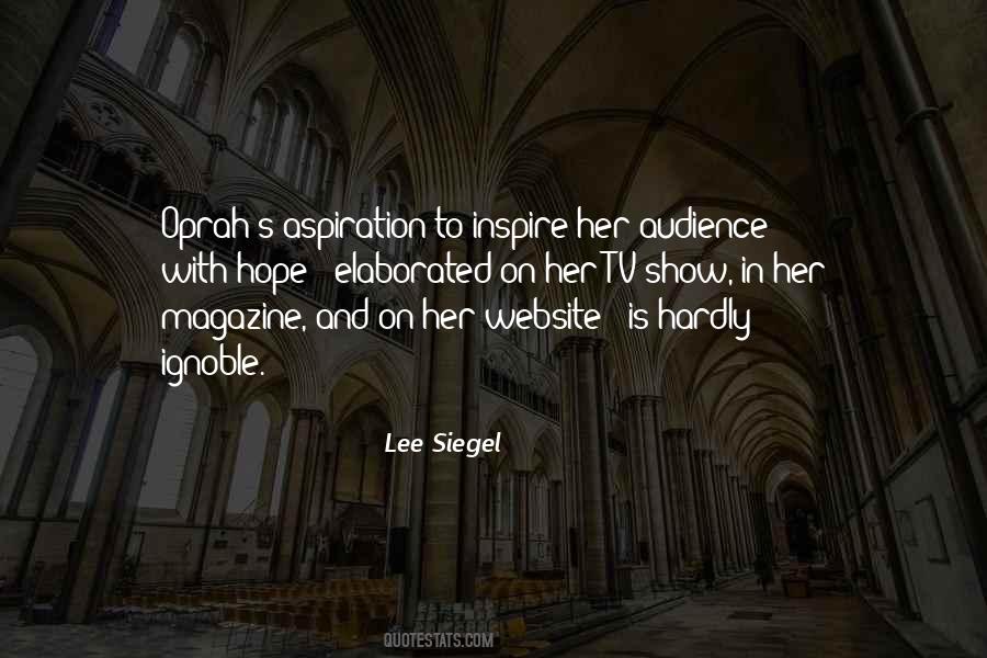 Lee Siegel Quotes #1420061