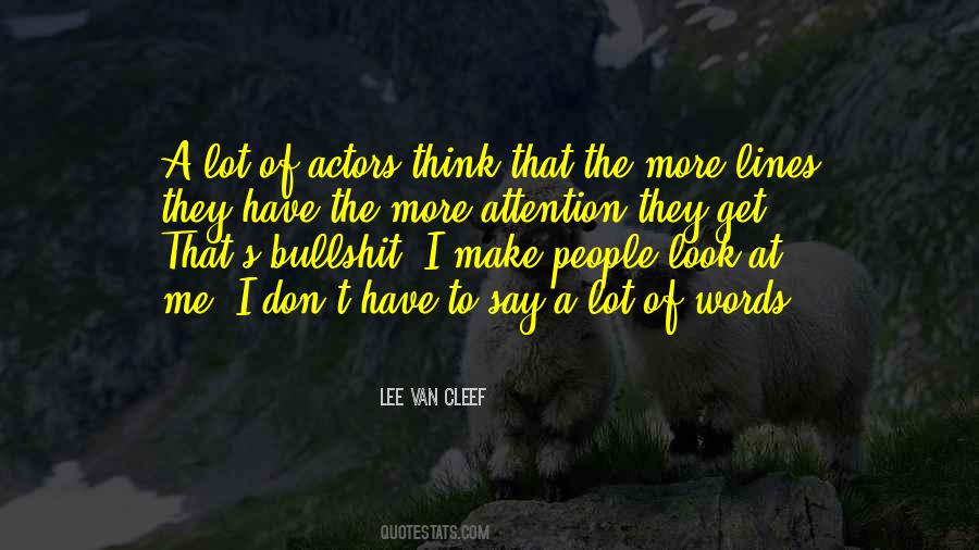 Lee Van Cleef Quotes #395347