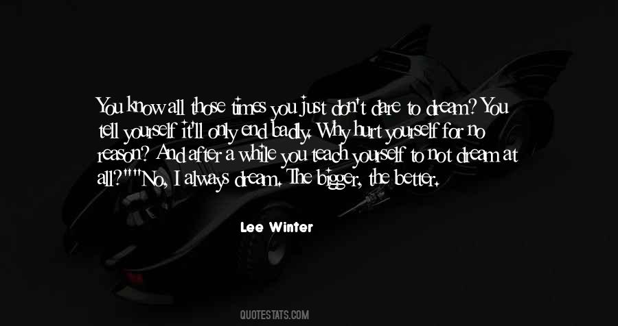 Lee Winter Quotes #1615368