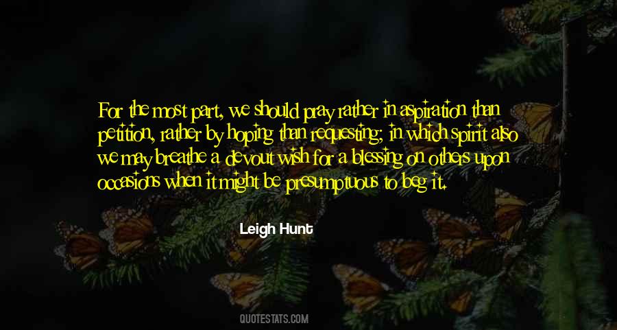 Leigh Hunt Quotes #1212635