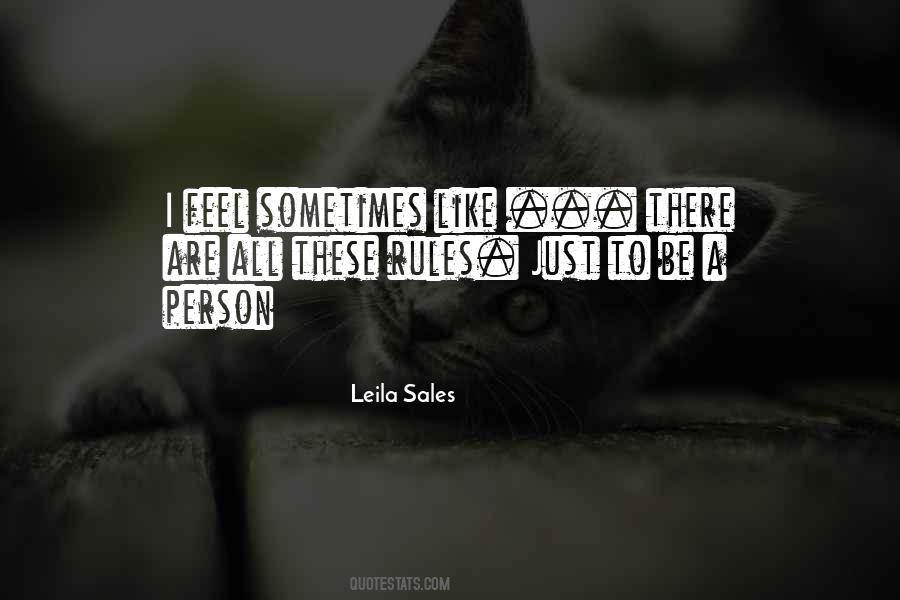 Leila Sales Quotes #604616