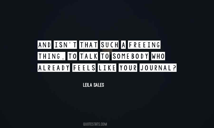 Leila Sales Quotes #876364