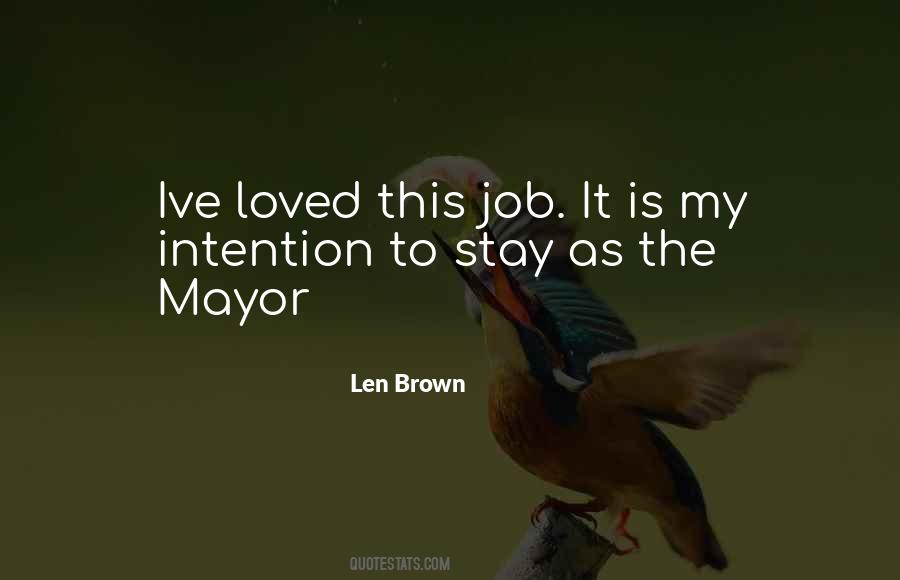 Len Brown Quotes #8583