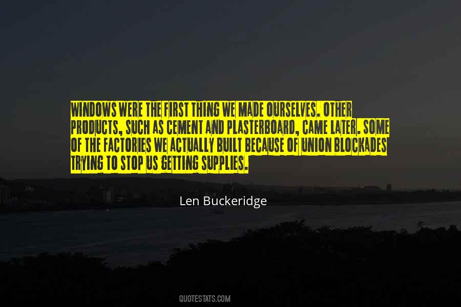 Len Buckeridge Quotes #1116087