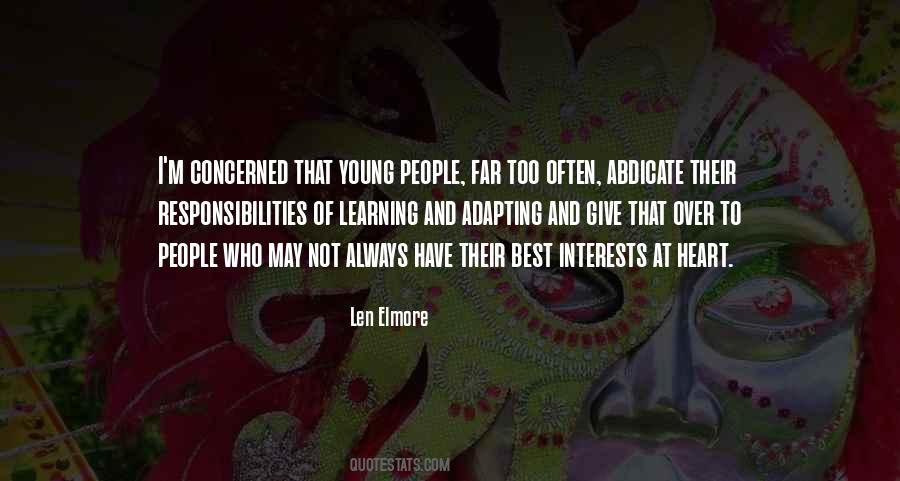 Len Elmore Quotes #456518