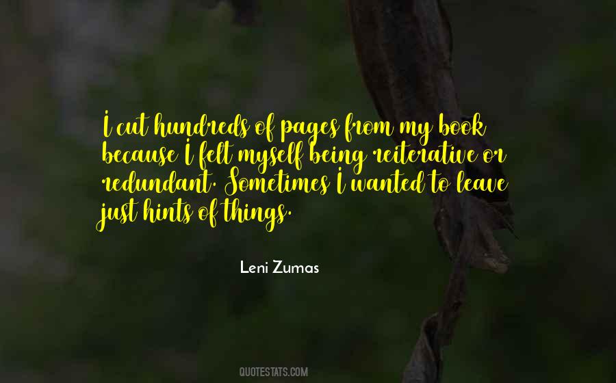 Leni Zumas Quotes #1476494