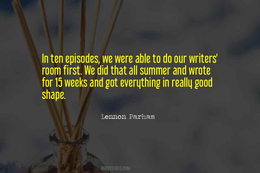 Lennon Parham Quotes #319179