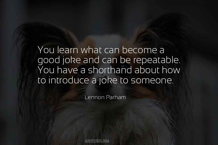 Lennon Parham Quotes #68984