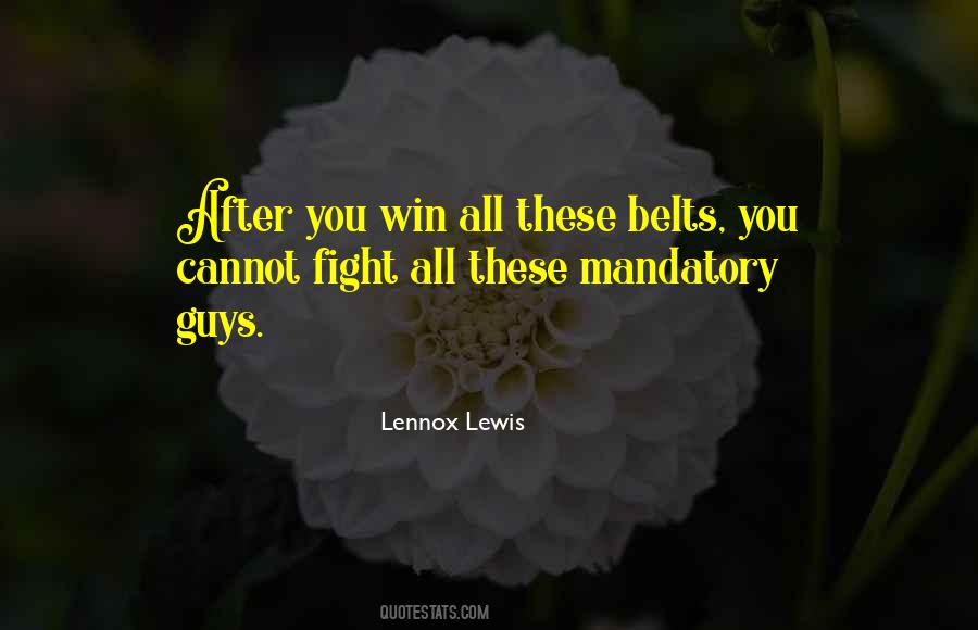 Lennox Lewis Quotes #1075824