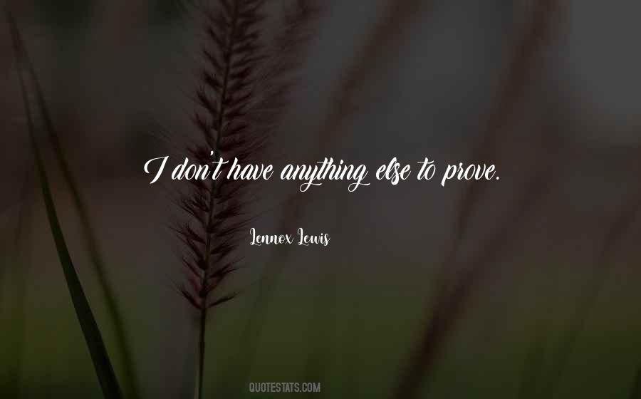 Lennox Lewis Quotes #1326533