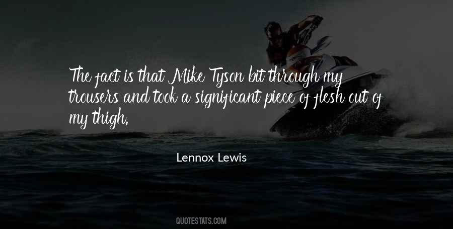 Lennox Lewis Quotes #1511007