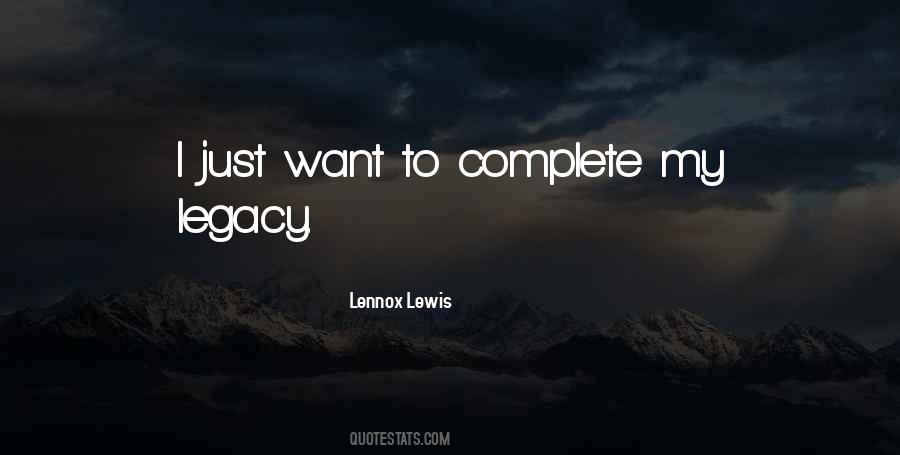 Lennox Lewis Quotes #384409