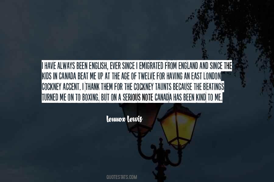 Lennox Lewis Quotes #407047
