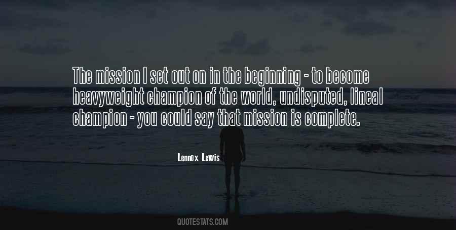 Lennox Lewis Quotes #483219