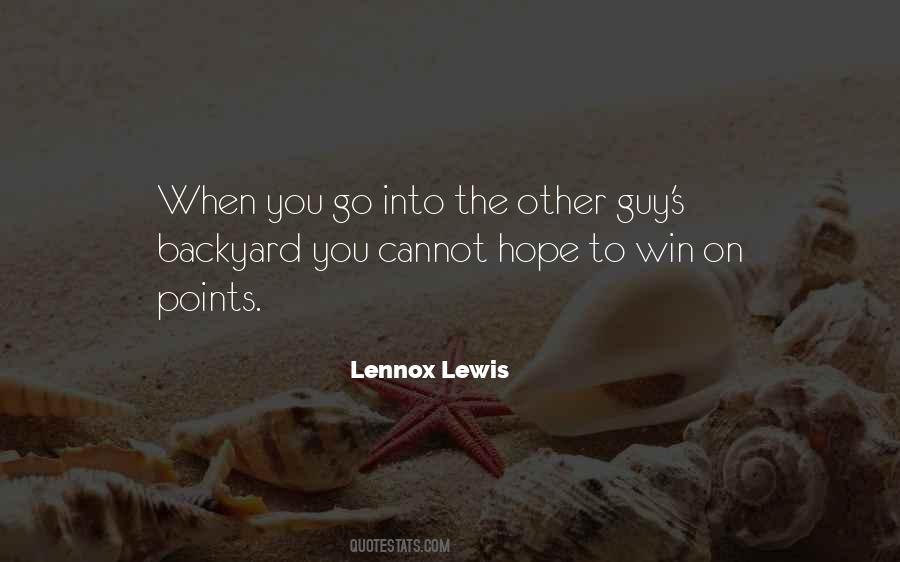Lennox Lewis Quotes #991021