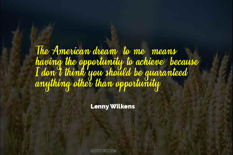 Lenny Wilkens Quotes #197791