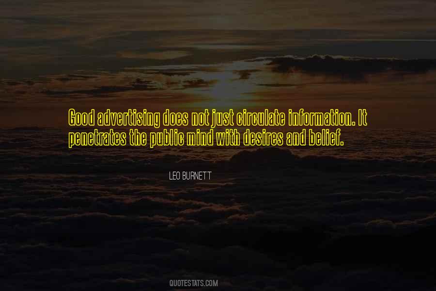 Leo Burnett Quotes #122192