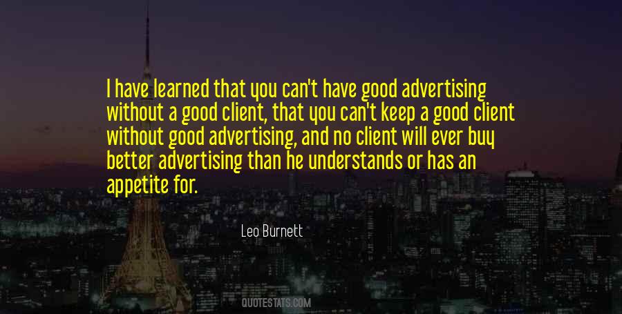 Leo Burnett Quotes #856702