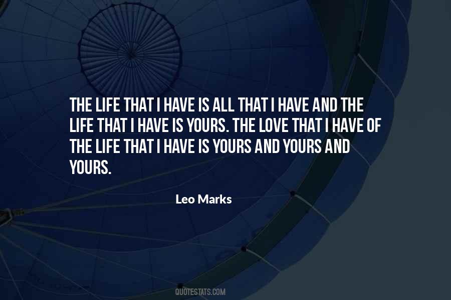 Leo Marks Quotes #1794474