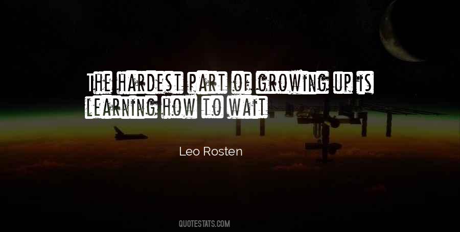 Leo Rosten Quotes #790277