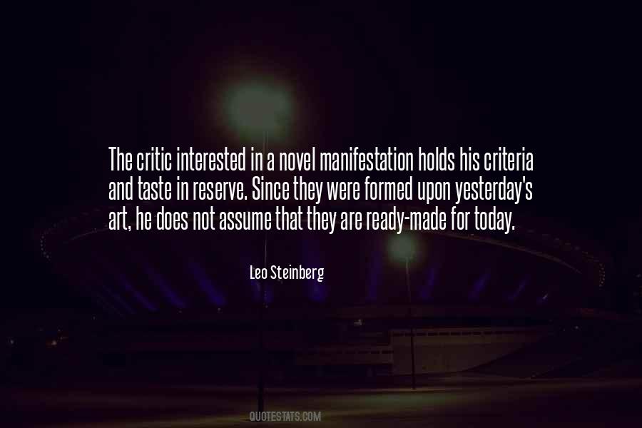 Leo Steinberg Quotes #1118359