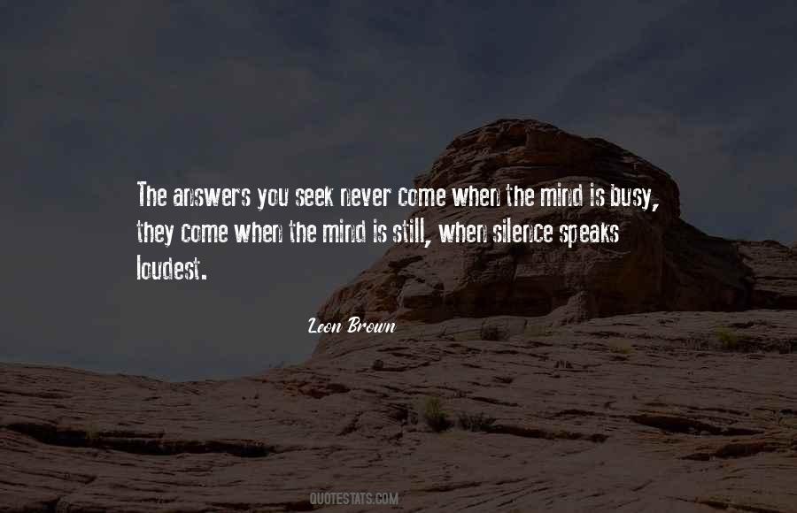 Leon Brown Quotes #1489358