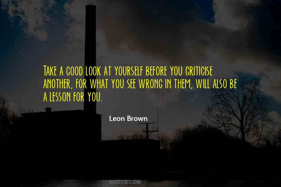 Leon Brown Quotes #192383