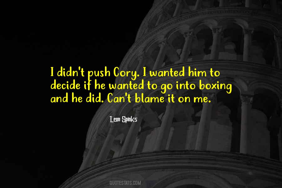 Leon Spinks Quotes #72227
