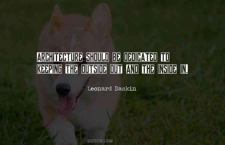 Leonard Baskin Quotes #1053882