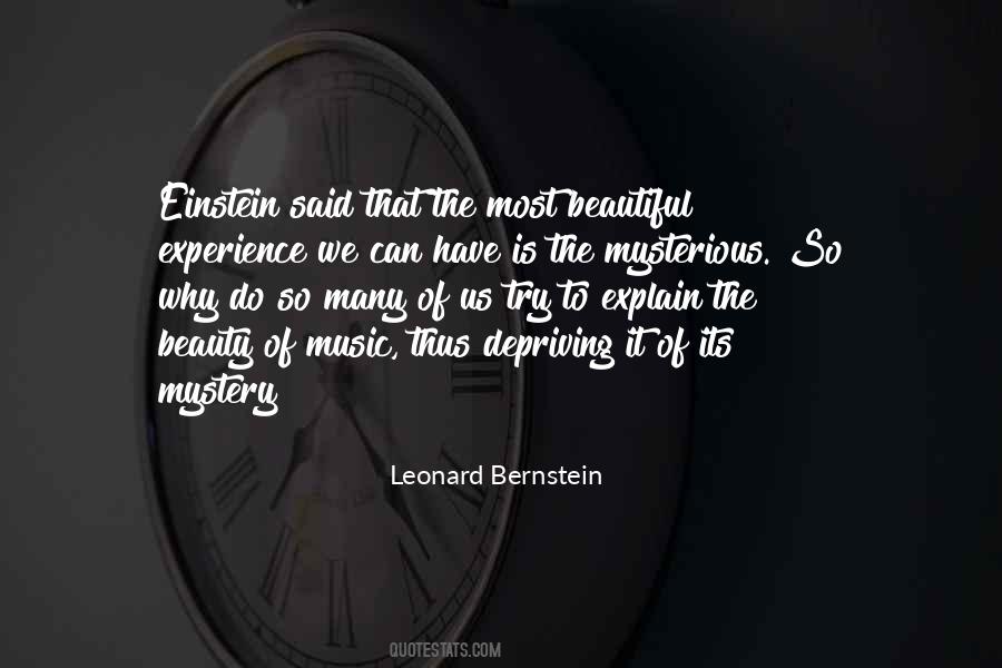 Leonard Bernstein Quotes #1659941