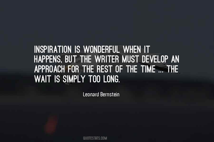 Leonard Bernstein Quotes #1665841