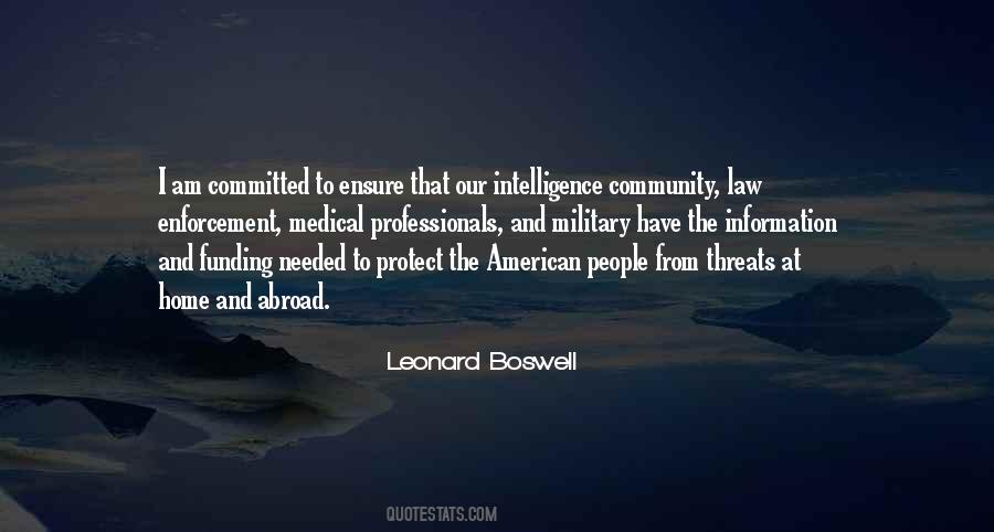 Leonard Boswell Quotes #594275