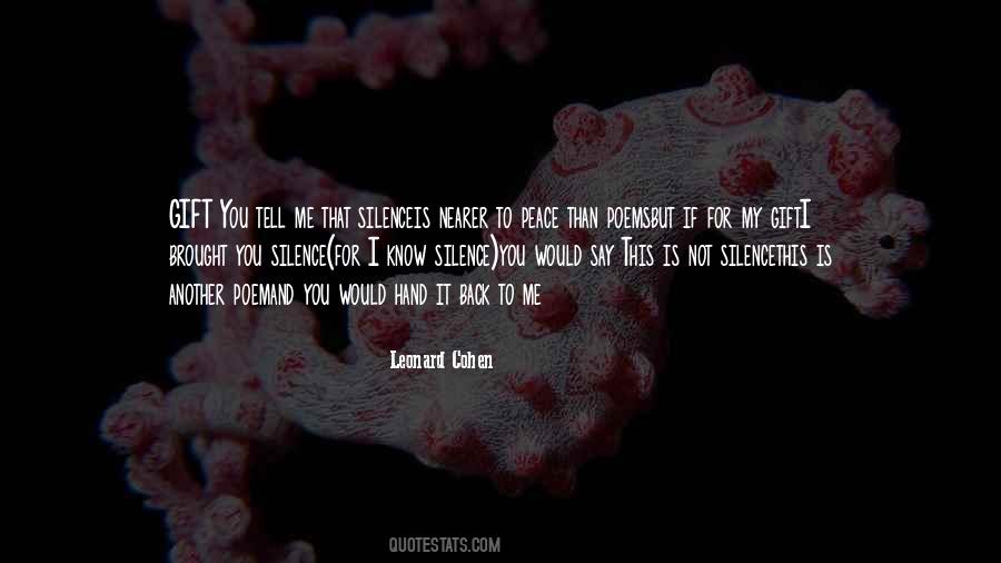 Leonard Cohen Quotes #1134561
