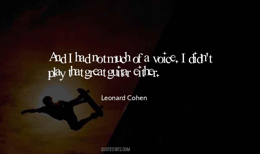 Leonard Cohen Quotes #1158003