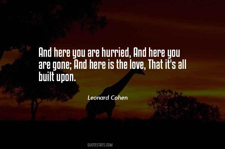 Leonard Cohen Quotes #1609273
