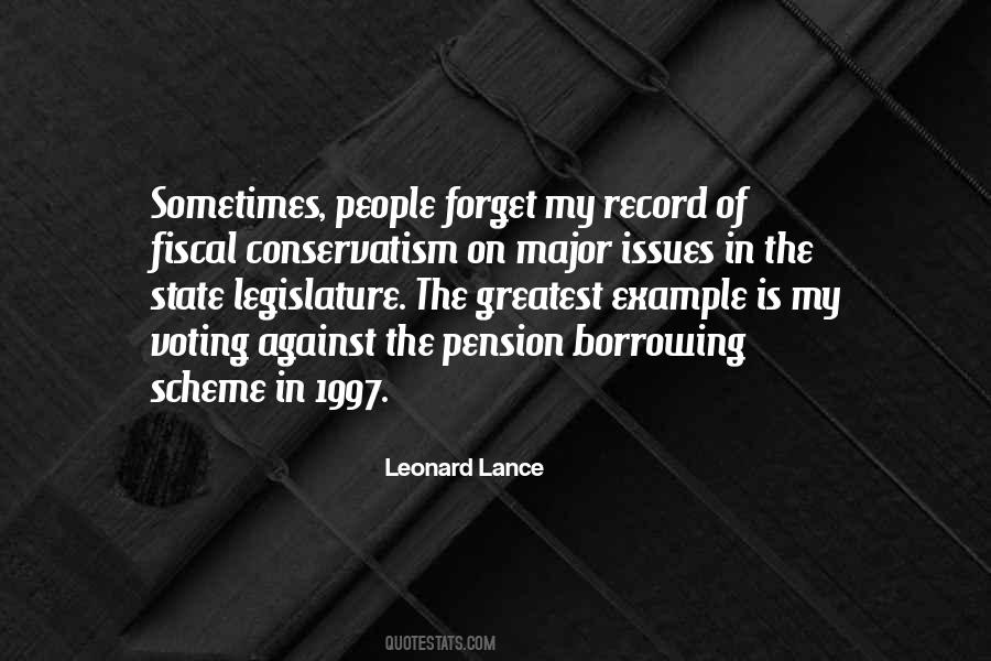 Leonard Lance Quotes #388921