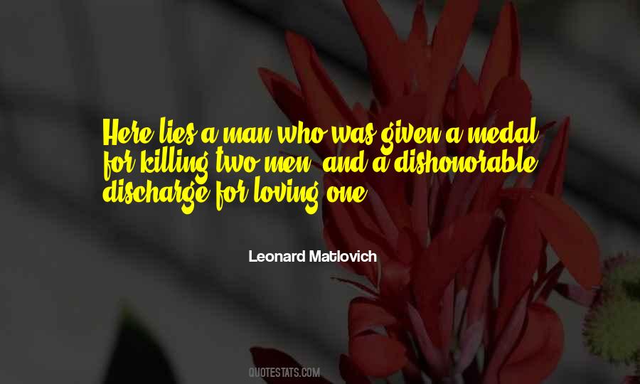 Leonard Matlovich Quotes #205209 Leonard Matlovich Quotes #205209
