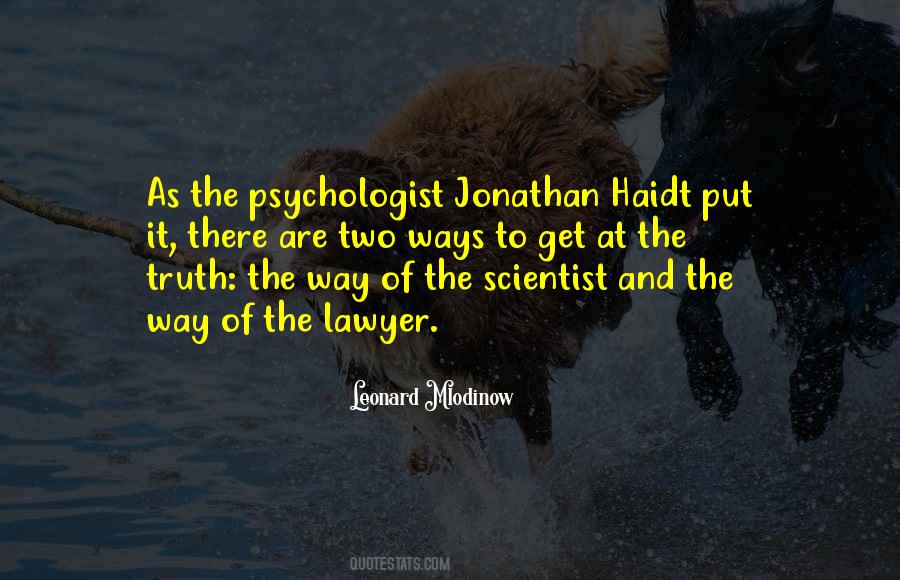 Leonard Mlodinow Quotes #1143025
