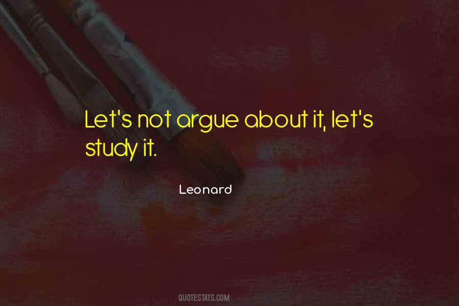 Leonard Quotes #1501220 Leonard Quotes #1501220