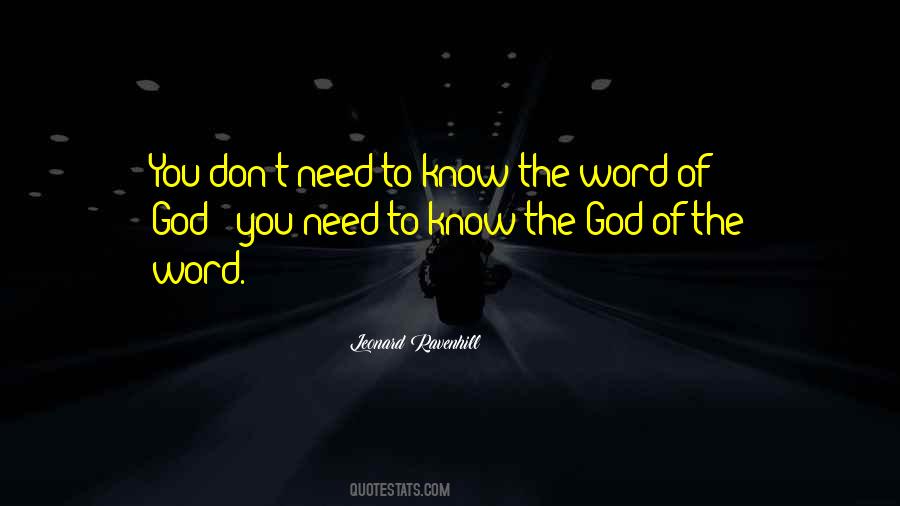 Leonard Ravenhill Quotes #1430665