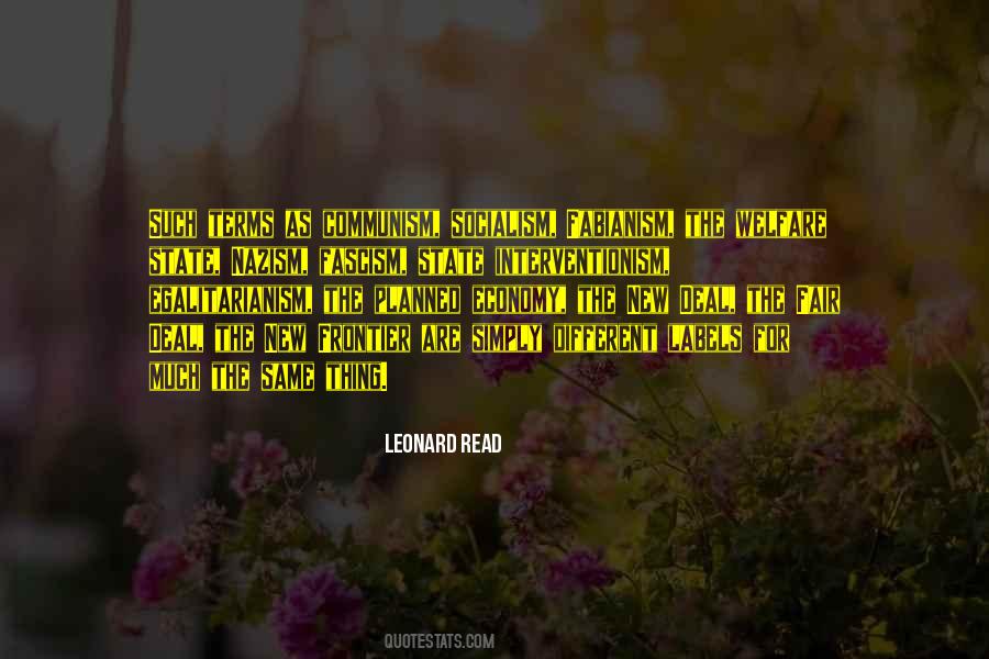 Leonard Read Quotes #1455917