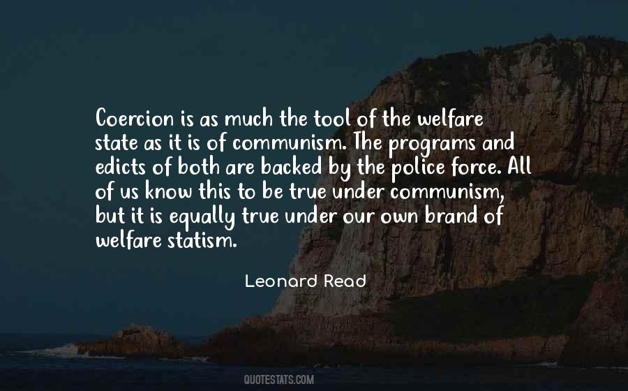 Leonard Read Quotes #1848794