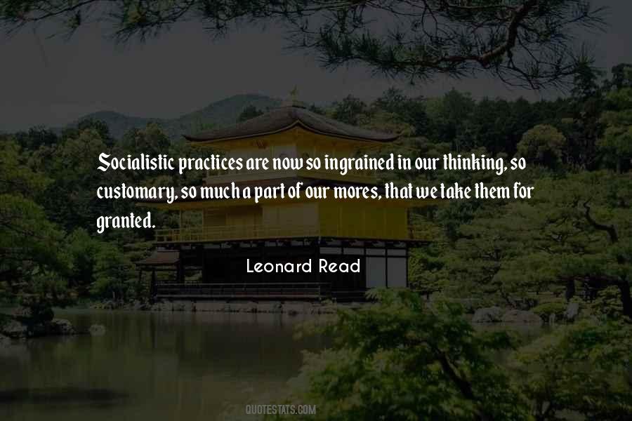 Leonard Read Quotes #987764