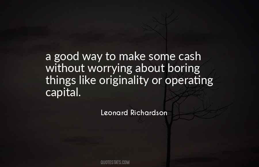 Leonard Richardson Quotes #1162865