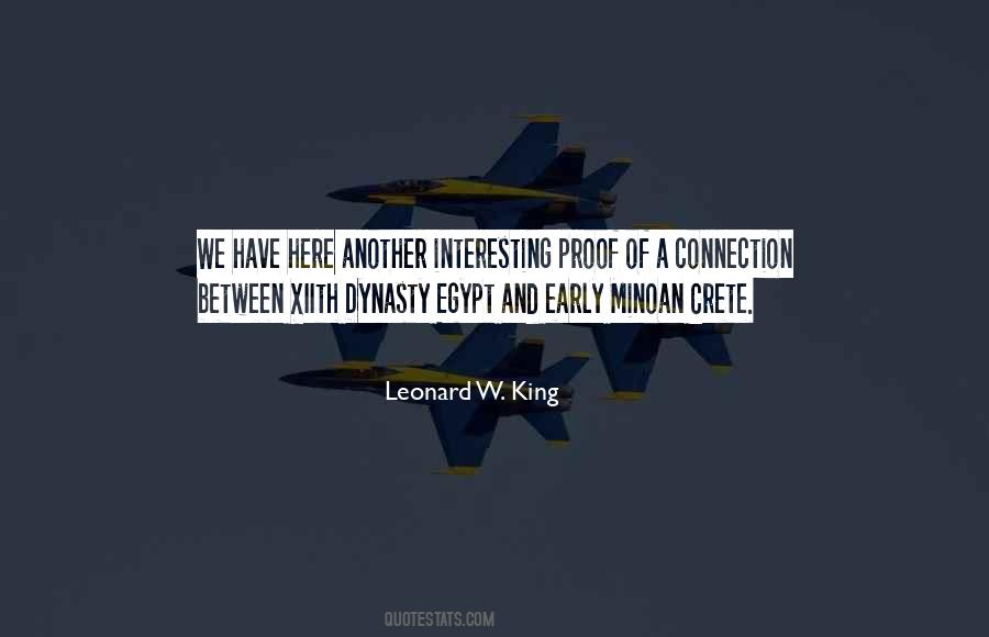 Leonard W. King Quotes #256991