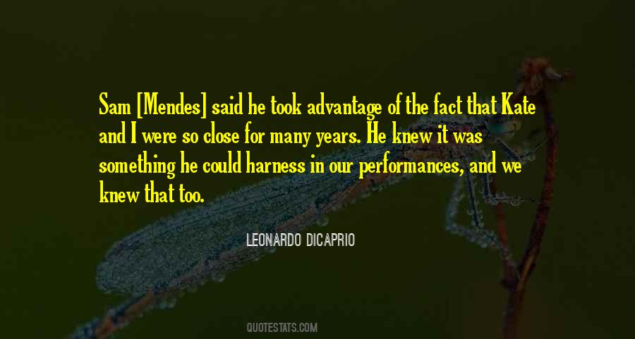 Leonardo DiCaprio Quotes #870339