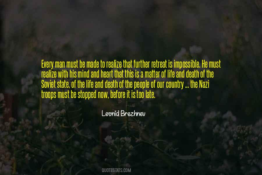 Leonid Brezhnev Quotes #173514