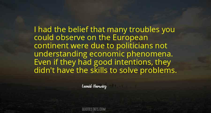 Leonid Hurwicz Quotes #1393216
