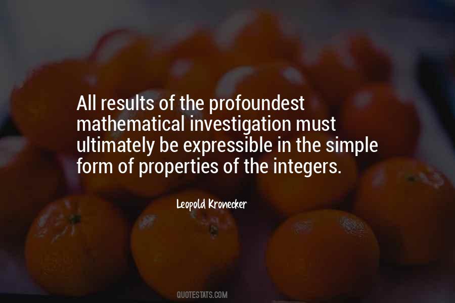 Leopold Kronecker Quotes #687453